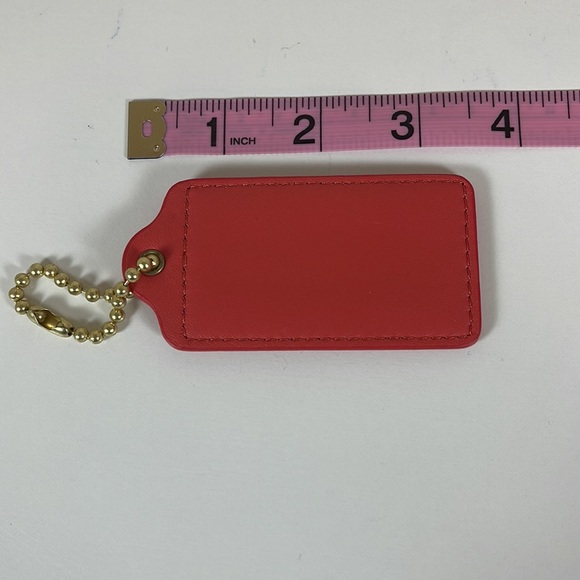 COACH Authentic Large Tag in Coral Color - Picture 2 of 3